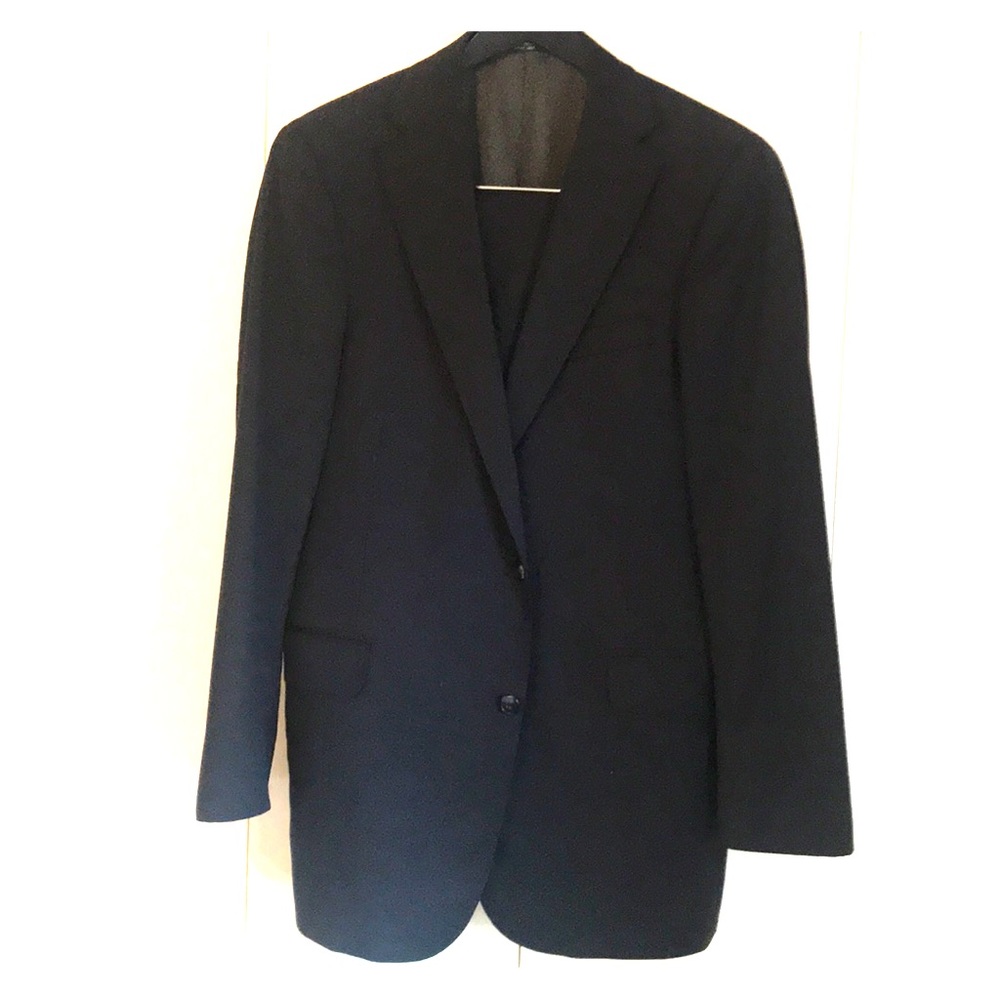 Arnold Brant Navy Blue 120 Loro Piana suit